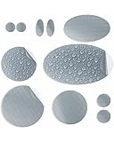 aZengear Parches de Reparación de Nylon de Autoadhesivo | Parche Impermeables para Chaqueta de Plumón, Tienda, Bolsa, Ropa, Reparar Agujeros (11 Piezas, plata)