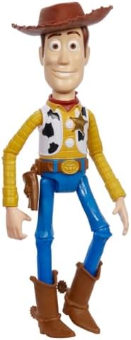 Mattel Disney and Pixar Toy Story Large Action Figure, Posable Woody Collectible Toy in Signature Sheriff Look with Removable Hat, 12-inch Scale — view 3