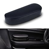Miytsya 1 PC Car Armrest Support Left Elbow Pad Extender, Relieve Driver Arm Fatigue Car Armrest Cover, 7.9' x 3.1' Height Adjustable Comfort Central Lift Storage Box, for Most Cars (Black)