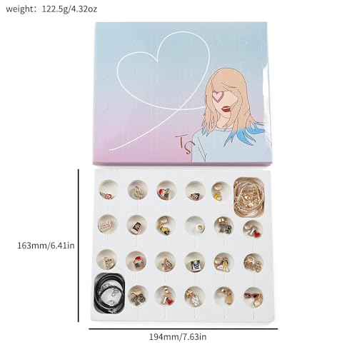 Image of Famous Pop Female Singer Bracelet Blind Box Set - Creative Metal Tay lor Bracelet, Birthday, Christmas Gift for Fans, Female Friends, Collectible Souvenir (C Bracelet Set)