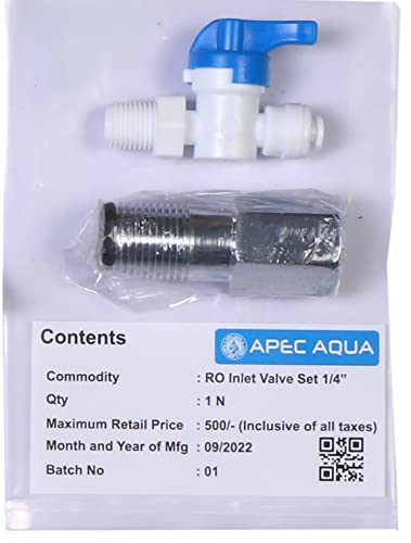 Image of RO Plastic & Brass Inlet Valve For All Kind of Ro Water Purifiers kent /Aquagrand /Aquafresh /Pure IT