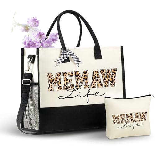 Bolsa Tote de Lona InnoBeta para Abuela con Cierre y Correa miniatura 1