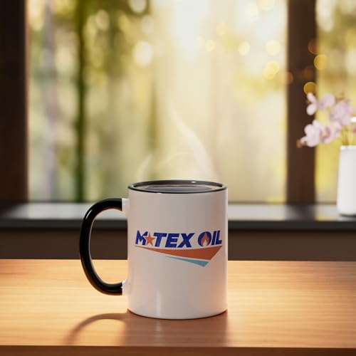 Taza de cerámica Landman 11 onzas negro y blanco miniatura 3