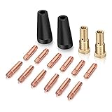 Photo Gallery harewtwy 16 pz punte per ugelli gas flux core k3493-1 accessorio punte di contatto da 0,035 pollici e diffusori di gas con century fc90/80gl titanium Photo Gallery harewtwy 16 pz punte per ugelli gas flux core k3493-1 accessorio punte di contatto da 0,035 pollici e diffusori di gas con century fc90/80gl titanium