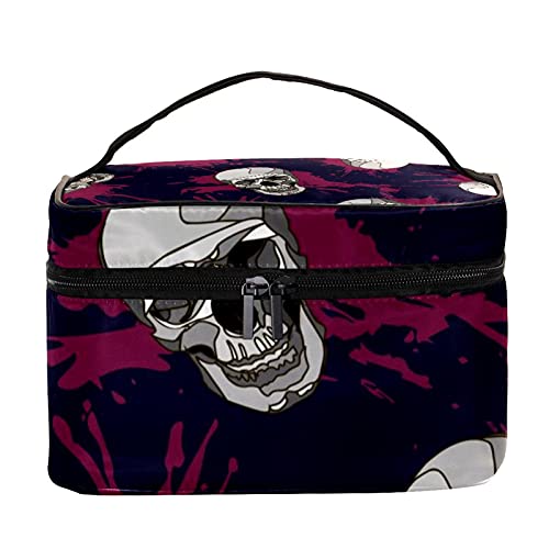 Trousse de maquillage crânes pratique pour les week-ends