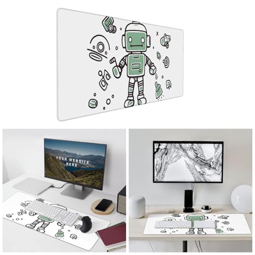 Tapis de souris de jeu xxl antidérapant avec bords cousus - 7