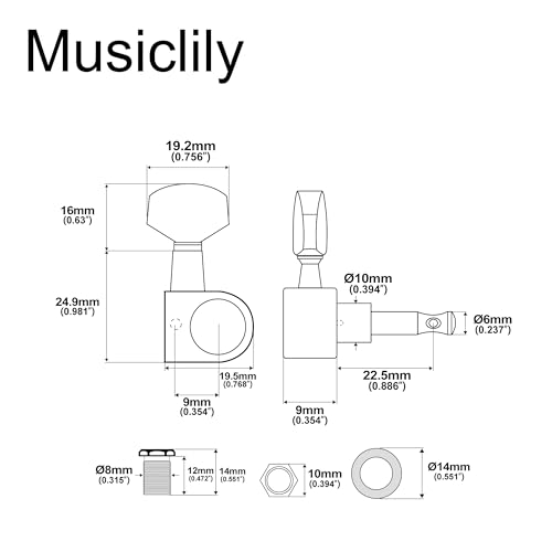 Mécaniques Guitare Type SQ Strat Solution Contre le Désaccordage Récurrent - 2