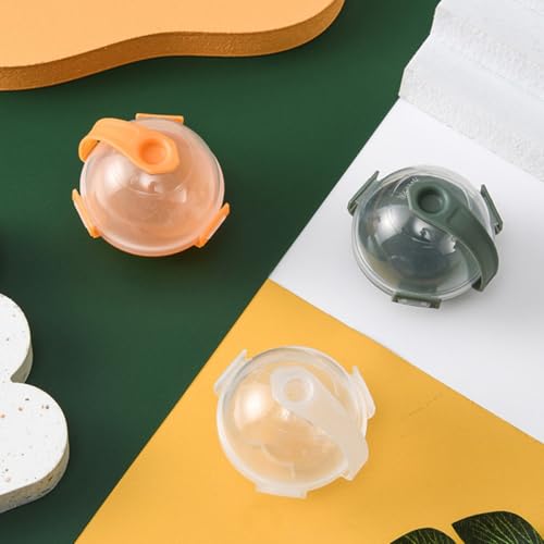 Molde para cubos de hielo esféricos naranja SHINEOFI 12 piezas miniatura 5