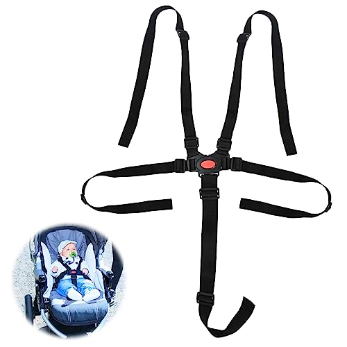 Repuestos para Silla de Beb, Cinturón de Seguridad de 5 Puntos Arnés para Silla de Paseo, Correas Ajustables para Trona, Ajustable Cinturón Universal para Niño
