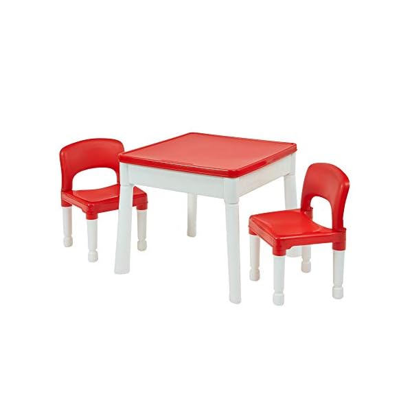 Liberty Children's 6-in-1 Play Multi-purpose Red and White Activity Table, Ideal Size - Image 3