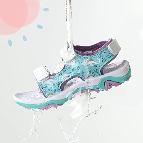 Image of DREAM PAIRS Boys Girls Summer Sandals | Outdoor Athletic Kids Sport Water Shoes Anti-slip Toddler Lightweight Comfortable Cute Cartoon Quick-drying