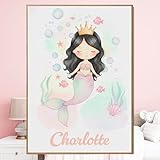 💫 PERSONNALISATION DU PRÉNOM – UNE ŒUVRE PLEINE DE SENS ET D’ÉMOTION Le prénom de l’enfant est intégré dans la scène, avec une typographie douce et élégante. Cette personnalisation crée un lien émotionnel fort et transforme la décoration en œuvre d’amour. Chaque détail visuel est conçu pour sublimer le prénom et l’univers marin.