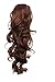 Prettyland - DH254 45 cm Queue de cheval Pony Tress Frisé Ondulé pince rajout Extension - R06