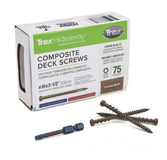 Trex Color Match Deck Screws 2-1/2" 75ct (Beach Dune/Jasper/Golden Hour)