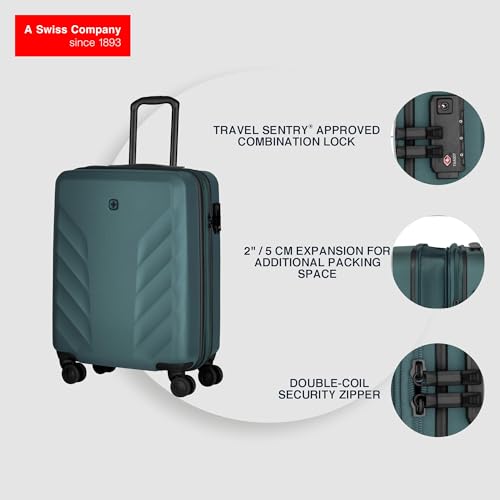 Image of WENGER, Motion, Hardside Suitcase, Swiss Designed, Travel Luggage Bag for Business & Leisure