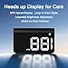 Heads up Display for Cars,Car HUD,Head up Display for Car,Digital GPS HUD Speedometer,USB Cable Plug and Play,Automatic Brightness Adjustment,Large Font Display (K1-White)