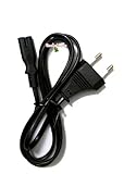  2-poliges Stromkabel / Netzkabel (Netzstecker mit Kabel, EN 50075, Steckertyp C, „CEE 7/16“ ,250V/2.5A) 2m (Meter) (200cm) für Netzteile, Radios u.a. Geräte von kimalaya