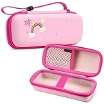 FINTIE Case Compatible with 3Doodler Start+ Essentials (2024/2023) 3D Printing Pen for Kids, Hard Storage Organizer Box with Hand Strap for Printing Filament Refill, USB Charger (Box Only), Pink