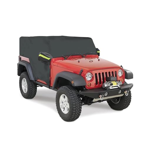 Parapluie pare-soleil de voiture pour Jeep Wrangler JK JL housse 210D Oxford camping été noir