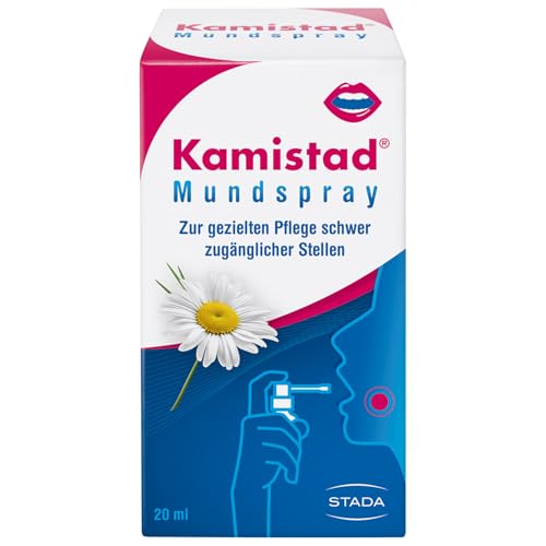 Kamistad Mundspray - beruhigendes Spray bei einem gestressten Mund- und Rachenraum - zur gezielten Pflege schwer zugänglicher Stellen - 1 x 20 ml