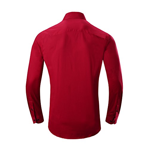 Alex Vando Mens Dress Shirts Regular Fit Long Sleeve Stretch Business Dress Shirts for Men
