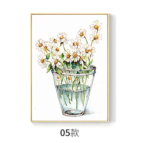 Toile plante nordique 60x80cm triptyque moderne sans cadre - 3