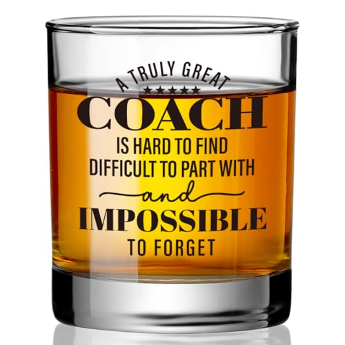 Ymzkpoa Funny Coach Appreciation Whiskey Glass Gift for Men Dad,Truly Great Coach is Hard to Find,Baseball, Soccer Coach Cheer Coaches Gifts,Thank You Gifts for Football, Basketball, Swim Coaches-6