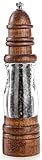 Wood Pepper Grinder Mill, Manual Salt and Pepper Mills refillable with Visible Window, Pepper Shaker