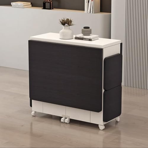 Tableau de papillon pliant en bois noir 120cm avec roues pour bureau