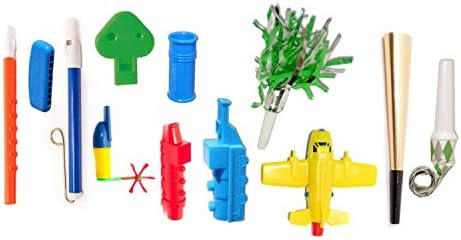 TalkTools Horn Kit - Oral Placement Therapy | Improved lip closure, abdominal grading, controlled oral airflow, & speech clarity | Helps to reduce or even eliminate drooling