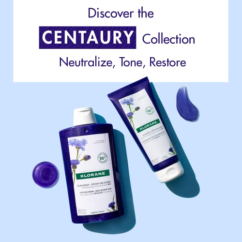 Klorane Plant-Based Purple Shampoo With Centaury, Brightens Blonde, Platinum, Silver, Gray Or White Hair, Neutralizes Unwanted Yellow And Copper Tones, Paraben, Silicone And Sulfate Free, 13.5 Fl.oz. #TOP5