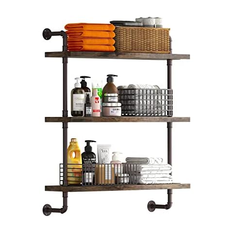 Helsin 3 Tier Industrial Pipe Shelf Cover