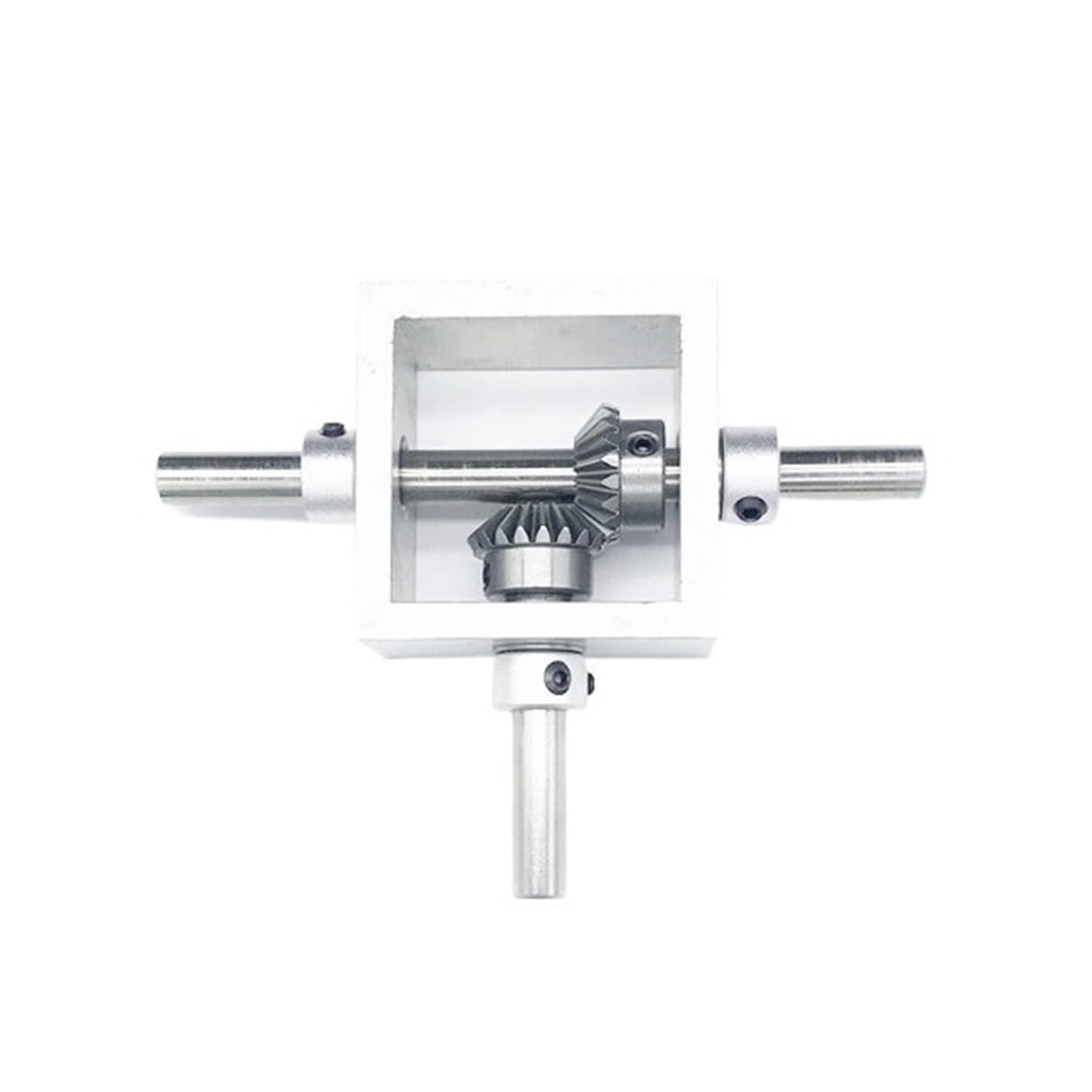 Mechanical Steering 1pcs 1:2 Transmission Gearbox 8mm Diameter Shaft 90 Degree Steering Gearbox Device Bevel Gear Right Angle Drive Reversing Gearbox Direction Transmission