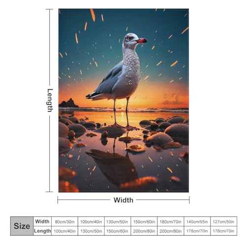 Plaid couverture chaude oiseau en molleton pour vos soirées canapé - 6