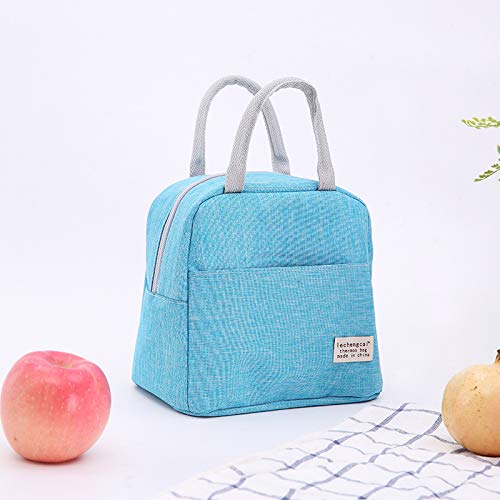 Small Lunch Bags For Women And Men Kids Insulated Cooler Lunch Tote Bag Reusable Lunch Box Kids For Back To School, Work, Office(Sky Blue) #TOP4