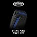 Casemaster by GLD Products Plazma Pro Dart Case/Wallet Black with Sapphire Zipper and Phone Pocket, Sapphire Trim