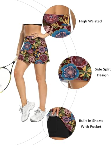 Image of LouKeith Tennis Skirts for Women Golf Athletic Activewear Skorts Mini Summer Workout Running Shorts with Pockets