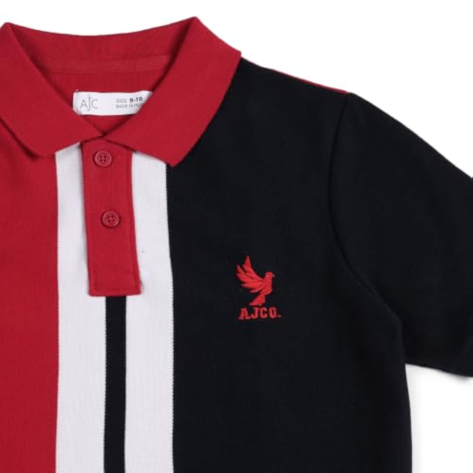 Block Polo T-Shirt Regular Fit for Ages 6-16