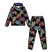 Twousenru Colorful Truck Print Unisex 2 Piece Outfits Hoodie Sweatsuit Sets for 5-12Y Boys Girls Oversized Sweatshirt and Baggy Fall Fashion Sweatpant with Pockets,7-8