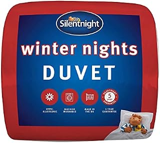 Silentnight Winter Nights Double Duvet - Soft Warm Cosy Comfortable Quilt Hypoallergenic and Machine Washable - Bed, 562980GE, White