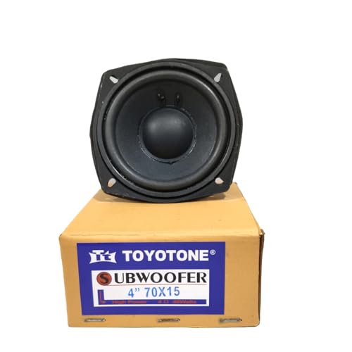 Image of 4 inch Inch Super Sub Woofer | Copper Coil | Impedance 4 Ohms | 70 * 15MM Magnet | 40 Watt Nominal | 60 Watt Maxx for Professional Speaker, Home Theater, Car and Home Audio System