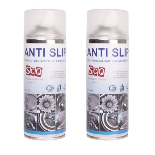 Anti-Rutsch 2 x 400 ml Aerosol-Spray – transparente rutschhemmende Beschichtung für Böden, Rampen & Poolbereiche – Antirutsch-Lack für glatte Oberflächen