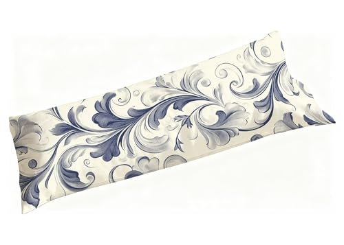 Plano Fundas Cojines Largos 40 x 145 cm, Funda Almohada Terciopelo Premium, Súper Suaves y Cómodas, Antideslizante Funda Cojin Flores, Decorativa para Salón o Dormitorio, Regalo Navidad Bodas S3-130