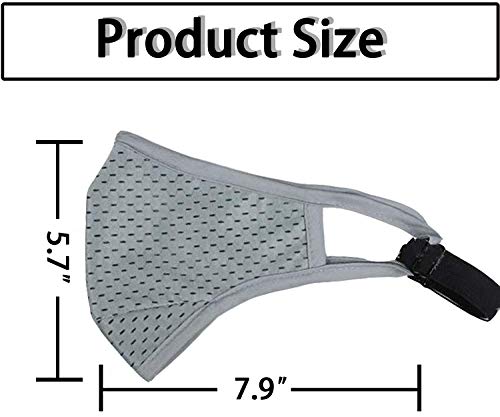 Black Adjustable Sport Face Mask, Grey Running Washable Beathable Reusable Athletic Madks Comfortable Fabirc Thin Covers for Fashion Designer Women Men Adult and Youth Outdoor Work Out and Cycle Gift