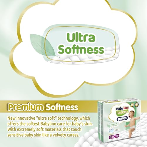 Babylino Premium Pants Größe 8 mit Ultra-Soft-Filter, XXL (20 + kg), 104 Stück