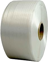 TECPLAST Strapping Strapping FF 13 mm x 1100 m – Pro Quality – High Strength 375 kg – PET Textile Tape