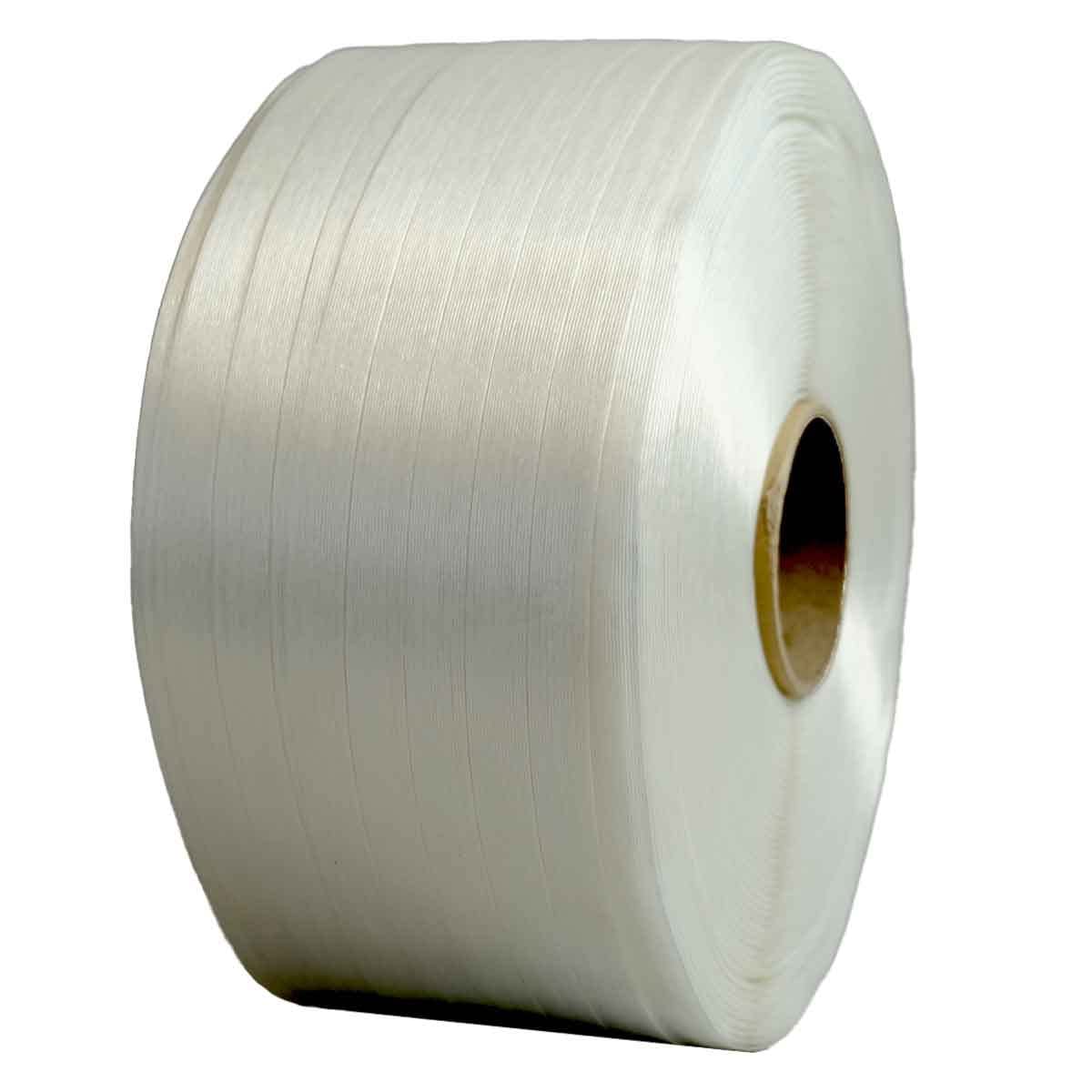 TECPLAST Feuillard de cerclage fil à fil FF 13 mm x 1100 m - Qualité PRO - Haute Résistance 375kg - Feuillard textile PET