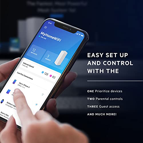 Linksys Atlas WiFi 6E Router Home WiFi Mesh System, Tri-Band, 9,000 Sq. ft Coverage, 195+ Devices, Speeds up to (AX8400) 8.4Gbps - MX8503W-AMZ by Linksys - Image 7