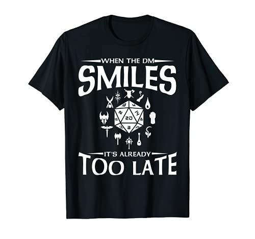 Divertido Dm Smiles Juego de rol Dungeon Fantasy Camiseta