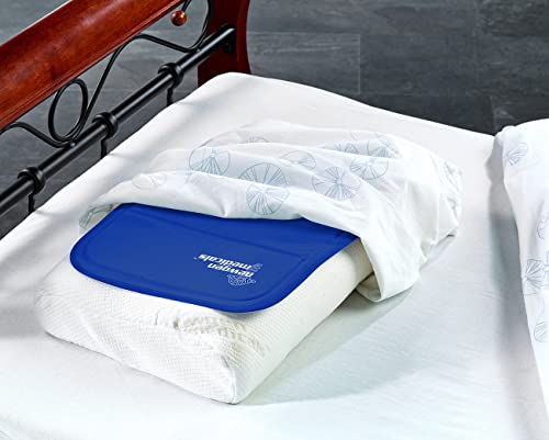 Newgen Medicals Kühlmatten für Menschen: 2er-Set kühlende Kissenauflagen, 30 x 40 cm, blau (Matratzenauflage, Kühldecken, Kühl)